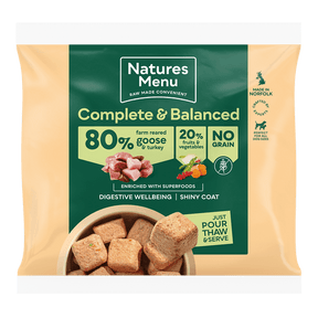 Natures Menu Country Hunter Turkey/Goose Nuggets Raw Dog Food Natures Menu 
