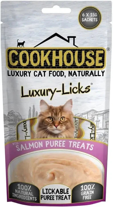 Cookhouse Luxury Licks Salmon Puree 90g Cookhouse 