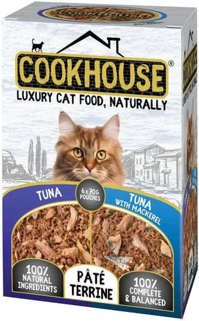 Cookhouse Tuna/Mackerel Fillets in Jelly 6x100g Cookhouse 