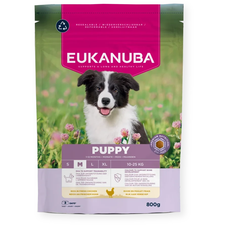 Eukanuba Puppy Medium Breed 3kg Chicken Dry Dog Food Eukanuba 