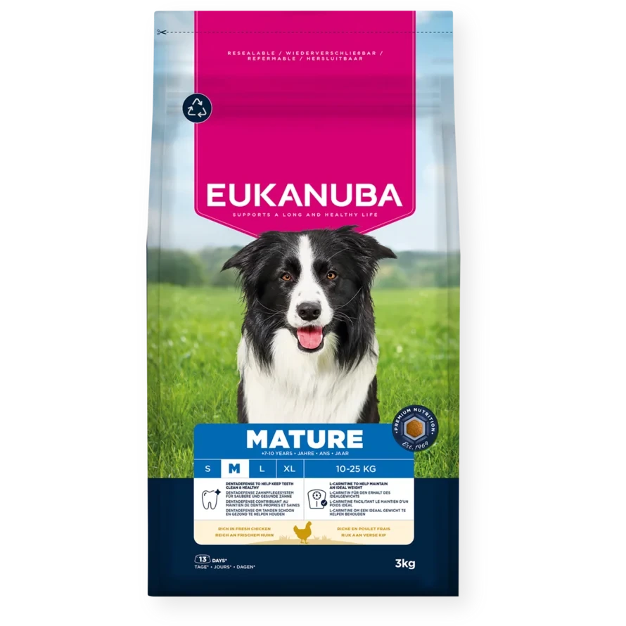 Eukanuba Mature Medium Breed 12kg Dry Dog Food Eukanuba 