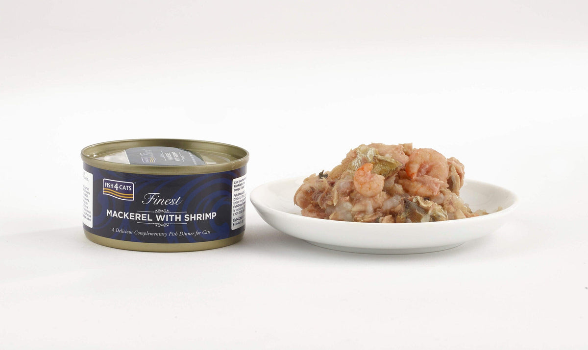 Fish4Cats Finest Mackerel with Shrimp Wet Cat Food 70g Wet Cat Food Fish4Cats 