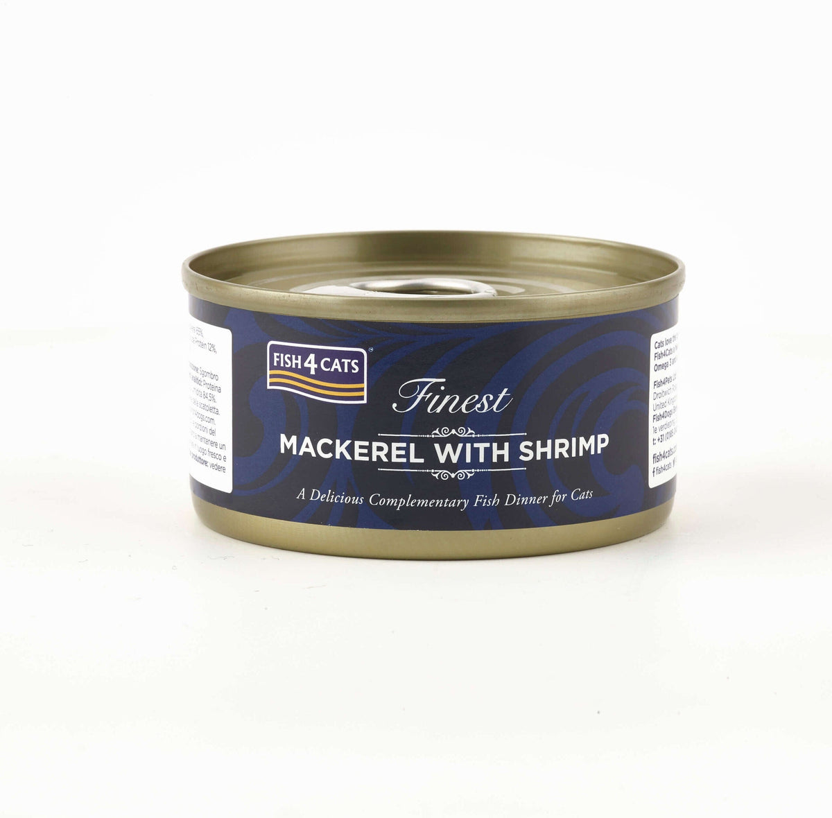 Fish4Cats Finest Mackerel with Shrimp Wet Cat Food 70g Wet Cat Food Fish4Cats 