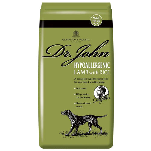 Dr John Hypoallergenic Lamb & Rice 15kg Damaged Bag Dr John 