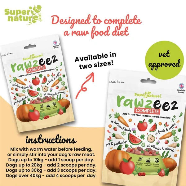 Super Nature Rawzeez Complete for Dogs 500G Supernature 