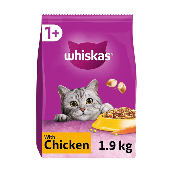 Whiskas Complete Adult Chicken 1.9kg Dry Cat Food Whiskas 