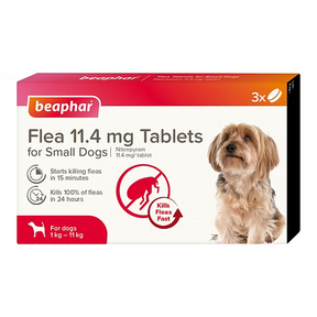 Beaphar Flea Tablets 11.4mg Small Dog x3 Beaphar 