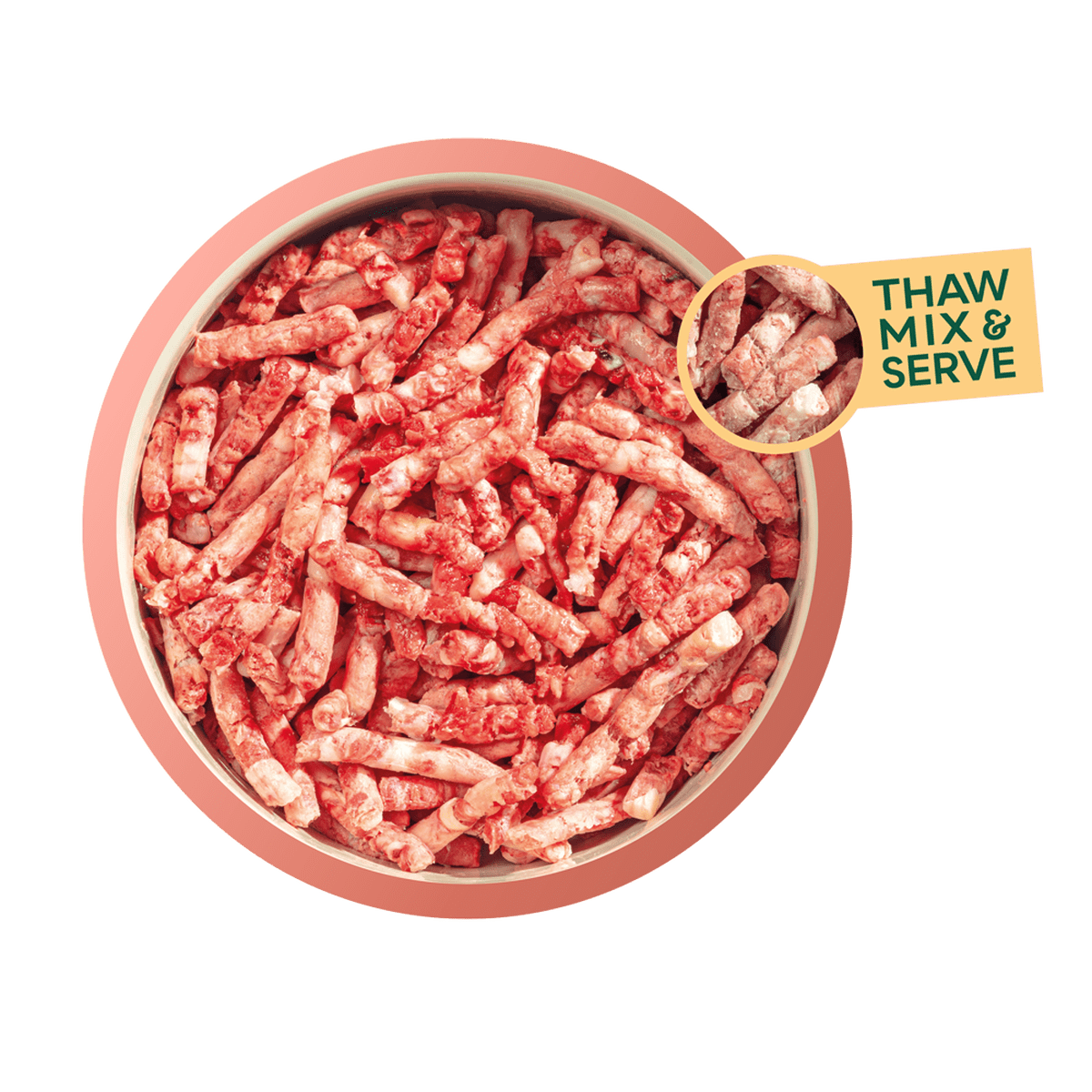 Natures Menu Beef Raw Dog Food Freeflow Mince 2kg Raw Dog Food Natures Menu 