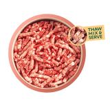 Natures Menu Beef Raw Dog Food Freeflow Mince 2kg Raw Dog Food Natures Menu 
