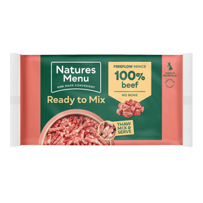 Natures Menu Beef Raw Dog Food Freeflow Mince 2kg Raw Dog Food Natures Menu 