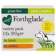 Forthglade Lamb & Turkey Grain Free Multipack 12X395g Forthglade 
