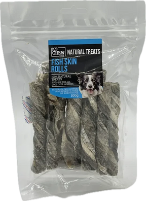 K9 Chew Fish Skin Rolls 100g K9 Chew 