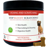 Stop Bloody Scratching Dog Treats 90pk Pets Calm Down 