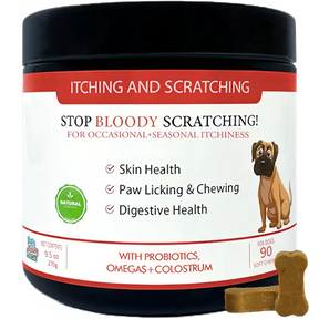 Stop Bloody Scratching Dog Treats 90pk Pets Calm Down 