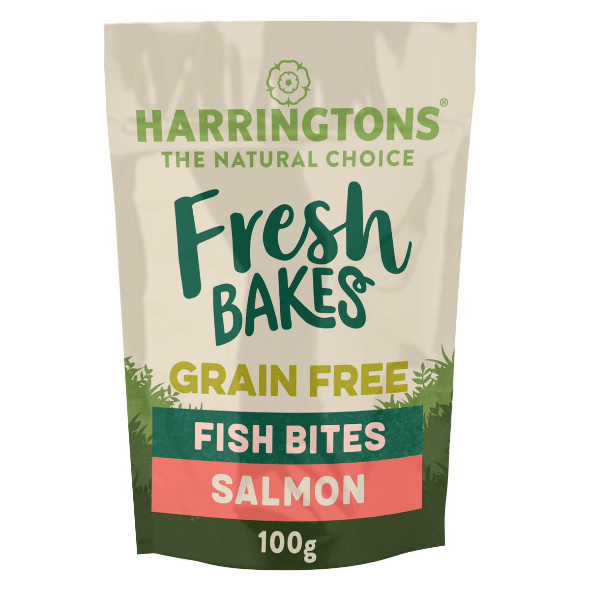 Harringtons Fresh Bakes Salmon Fish Bites Dog Treats 100g Dog Treats Harringtons 
