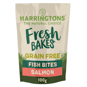 Harringtons Fresh Bakes Salmon Fish Bites Dog Treats 100g Dog Treats Harringtons 