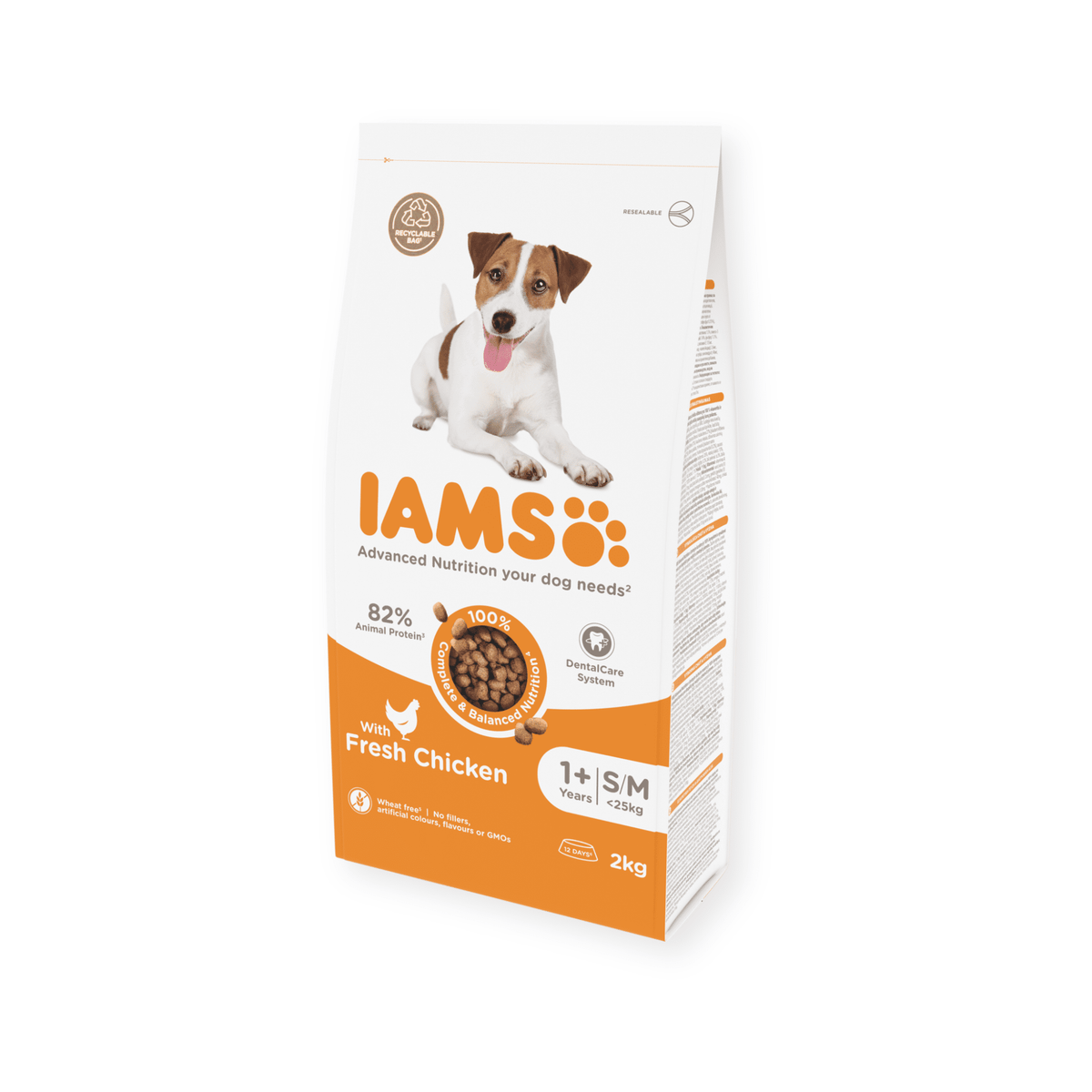 IAMS Adult Small & Medium Breed Chicken Dry Dog Food 2kg Dry Dog Food Iams 