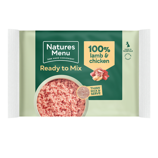 Natures Menu Lamb/Chicken Block 400g Raw Dog Food Natures Menu 