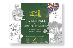 Paleo Lamb Tripe & Chicken Complete 1kg ❄ Raw Dog Food Paleo Ridge 