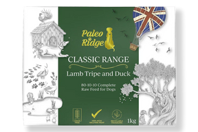 Paleo Ridge Lamb Tripe & Duck 1kg ❄ Raw Dog Food Paleo Ridge 