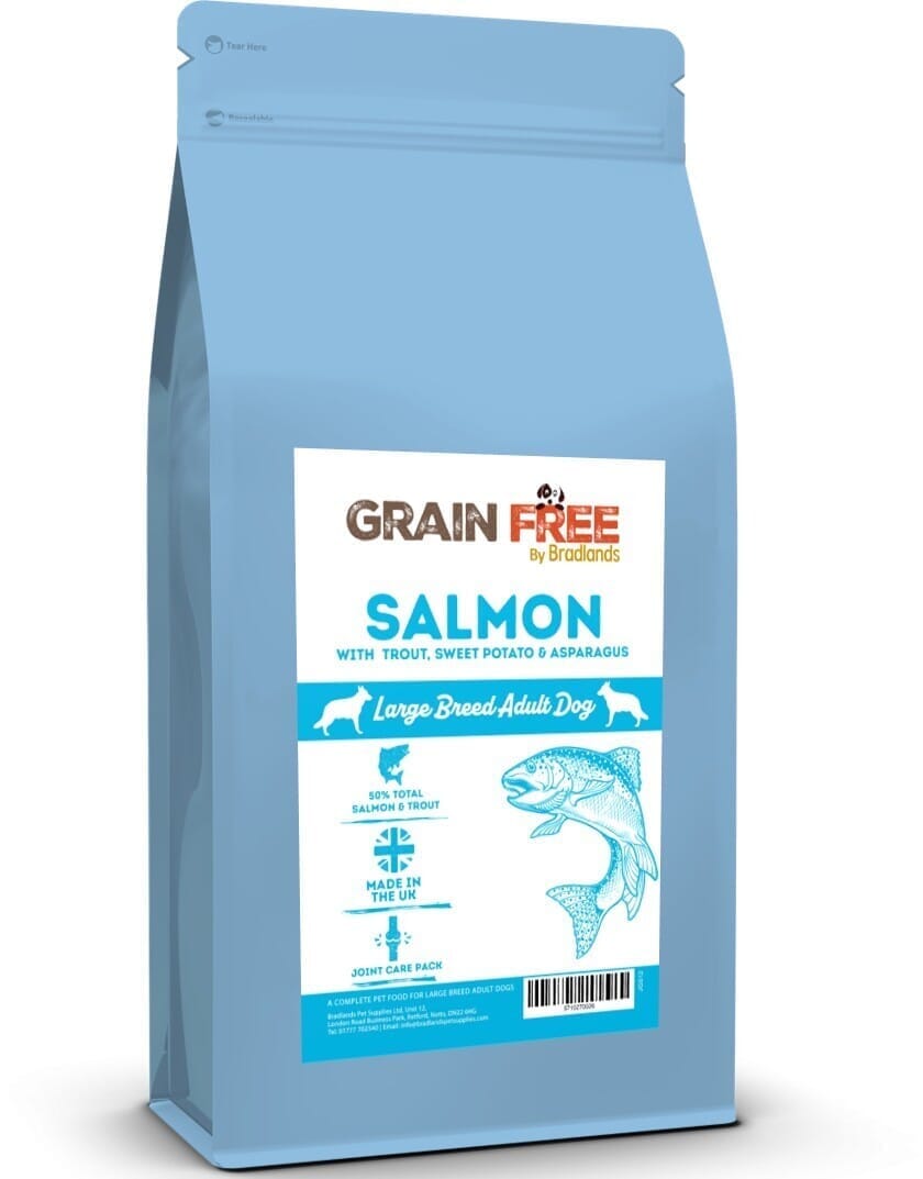 Bradlands Grain Free Adult Large Breed Salmon 2kg Dog Food Bradlands 