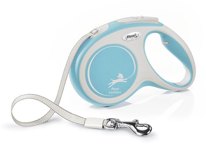 Flexi Comfort Tape Lead *Select Colour & Size* Flexi Light Blue Small 5M