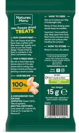 Natures Menu Freeze Dried Bites Chicken 15g Natures Menu 