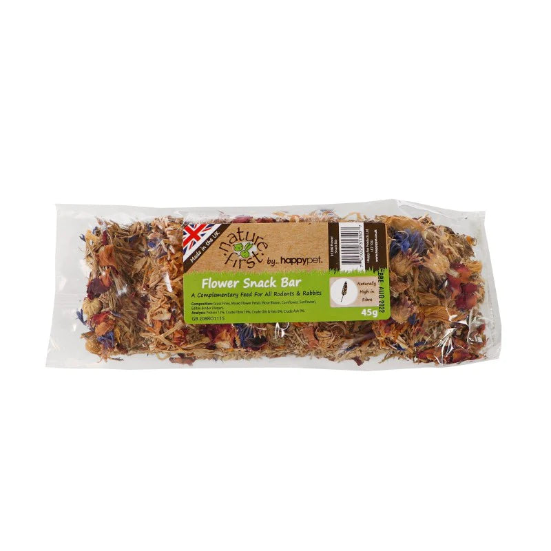 Nature First Flower Snack Bar Happy Pet 