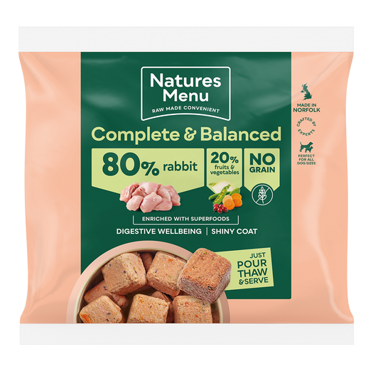 Natures Menu Country Hunter Nuggets Rabbit 1kg Raw Dog Food Natures Menu 
