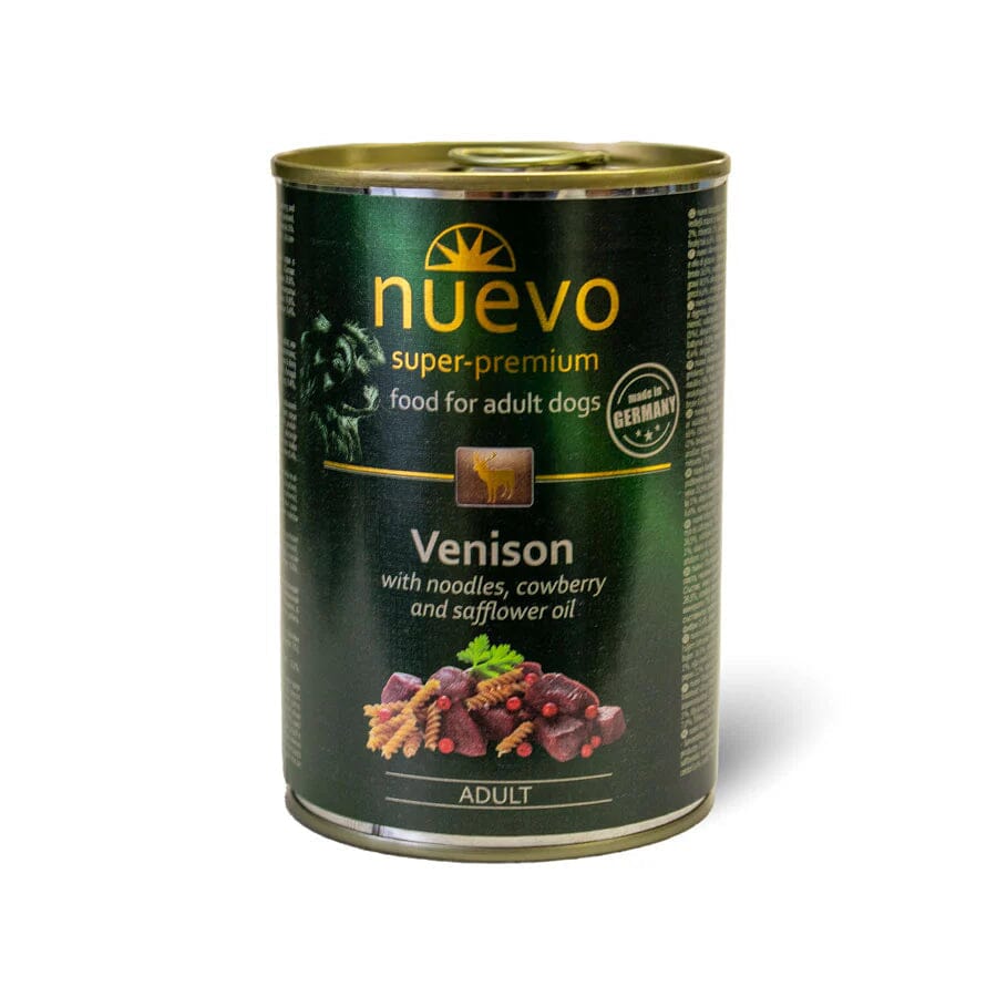 Nuevo Adult Venison with Noodles & Cowberry Wet Dog Food 400g Wet Dog Food Nuevo 