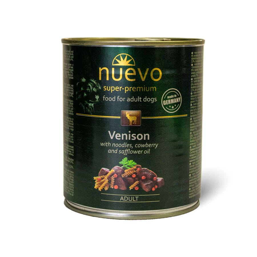 Nuevo Adult Venison with Noodles & Cowberry Wet Dog Food 800g Wet Dog Food Nuevo 