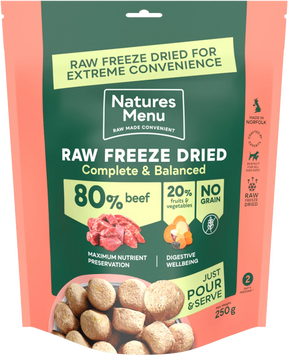 Natures Menu Freeze Dried Beef 250g Natures Menu 