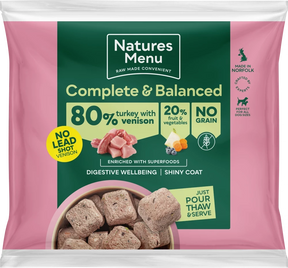 Natures Menu Turkey & Venison Nuggets 1kg Natures Menu 