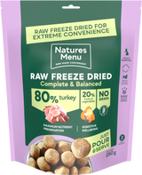 Natures Menu Freeze Dried Turkey 250g Natures Menu 