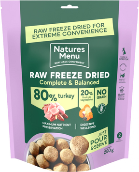 Natures Menu Freeze Dried Turkey 250g Natures Menu 