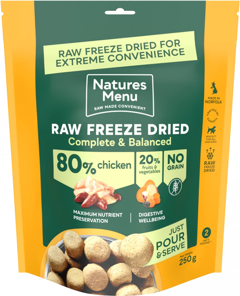 Natures Menu Freeze Dried Chicken 120g Natures Menu 