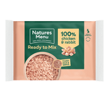 Natures Menu Chicken & Rabbit Raw Dog Food Mince Block 400g Raw Dog Food Natures Menu 