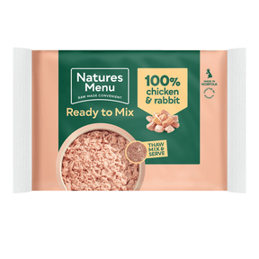 Natures Menu Chicken & Rabbit Raw Dog Food Mince Block 400g Raw Dog Food Natures Menu 
