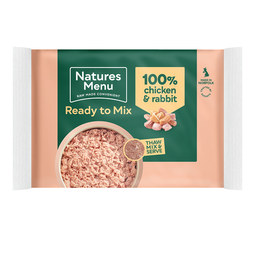 Natures Menu Chicken & Rabbit Block 400g Raw Dog Food Natures Menu 
