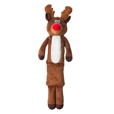 Happy Pet Squeaky Reindeer Soft Dog Toy Happy Pet 