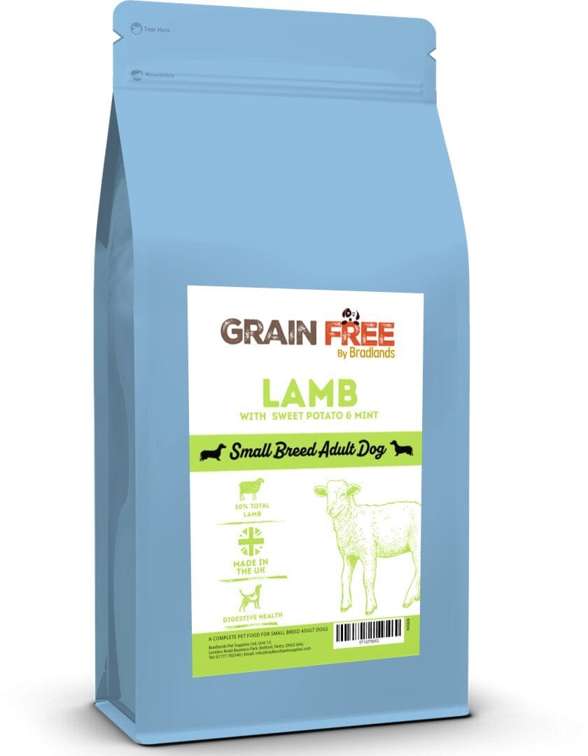 Bradlands Grain Free Small Breed Lamb 2kg Dry Dog Food Bradlands 
