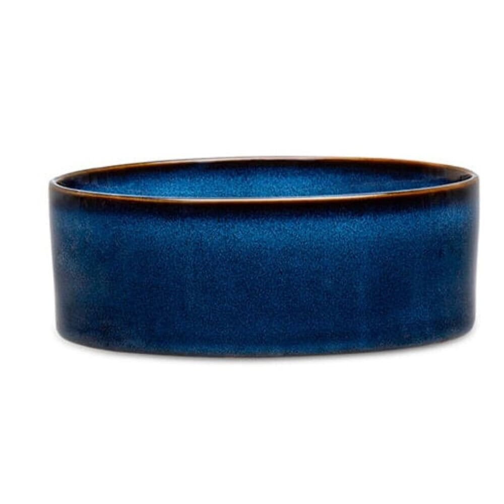 Scruffs Reactive Glaze Dog Bowl Midnight Blue 19cm Dog Bowls Scruffs 