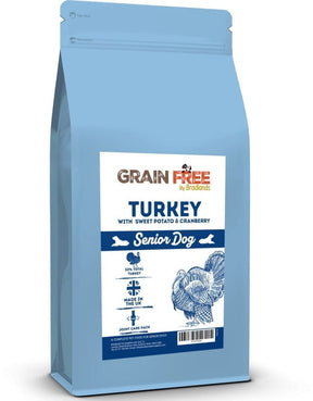 Bradlands Grain Free Turkey Senior 2kg Dry Dog Food Bradlands 