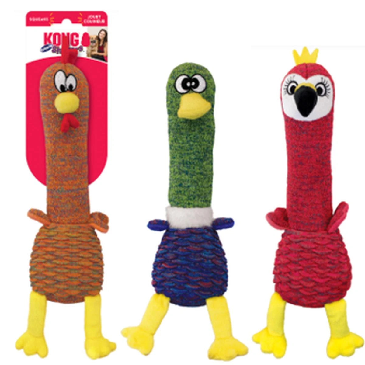 KONG Shakers Cuckoos Dog Toy Medium Assorted Dog Toys KONG 