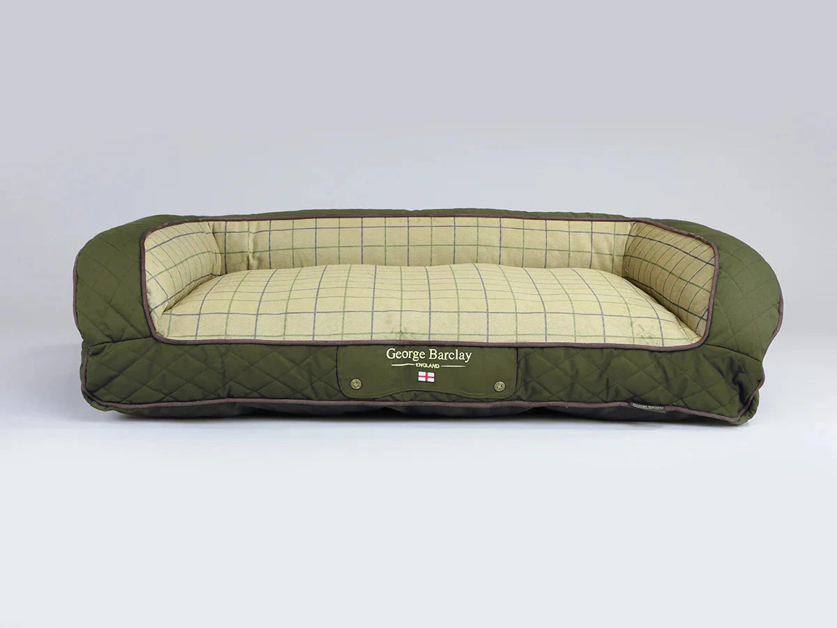 George Barclay Country Sofa Bed Large - Olive Green George Barcaly 