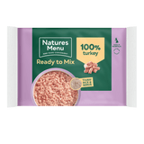 Natures Menu Turkey Raw Dog Food Mince Block 400g Raw Dog Food Natures Menu 
