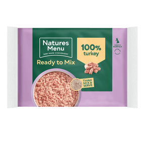 Natures Menu Turkey Raw Dog Food Mince Block 400g Raw Dog Food Natures Menu 