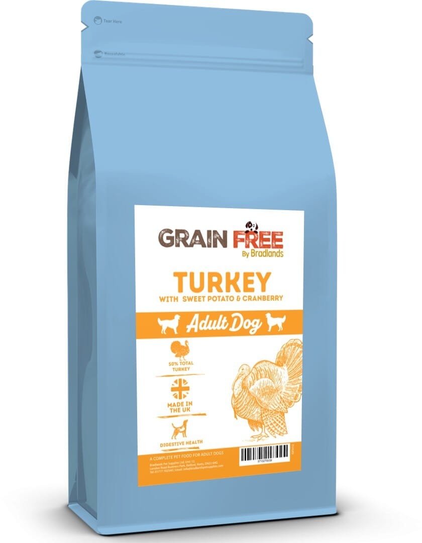 Bradlands Grain Free Adult Turkey 12kg Dry Dog Food Bradlands 