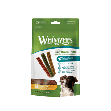 WHIMZEES Stix Dental Dog Chews Medium 14 Pack Dog Treats Whimzee 