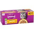 Whiskas Wet 1+ Adult Cat Food Poultry Feasts in Jelly 40x85g Pouches Wet Cat Food Whiskas 